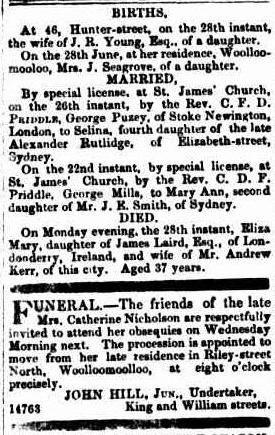 The Sydney Morning Herald Tuesday 29 June 1852